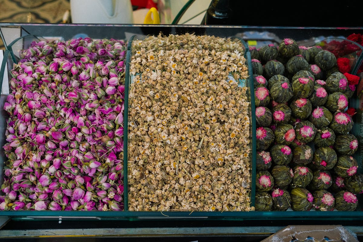 Flores e ingredientes